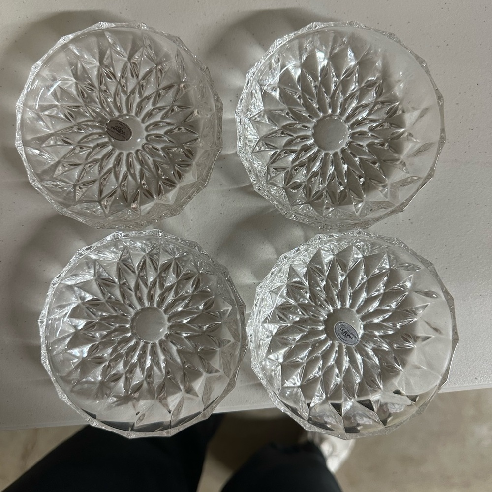 Princess House Crystal Glass Coasters